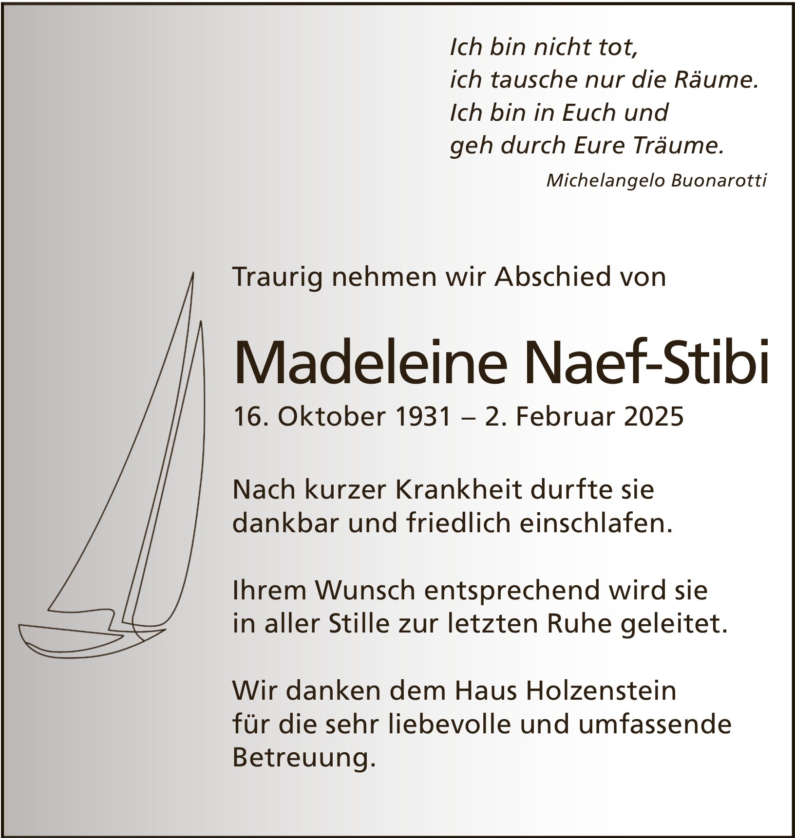 Madeleine Naef-Stibi, Februar 2025 / TA