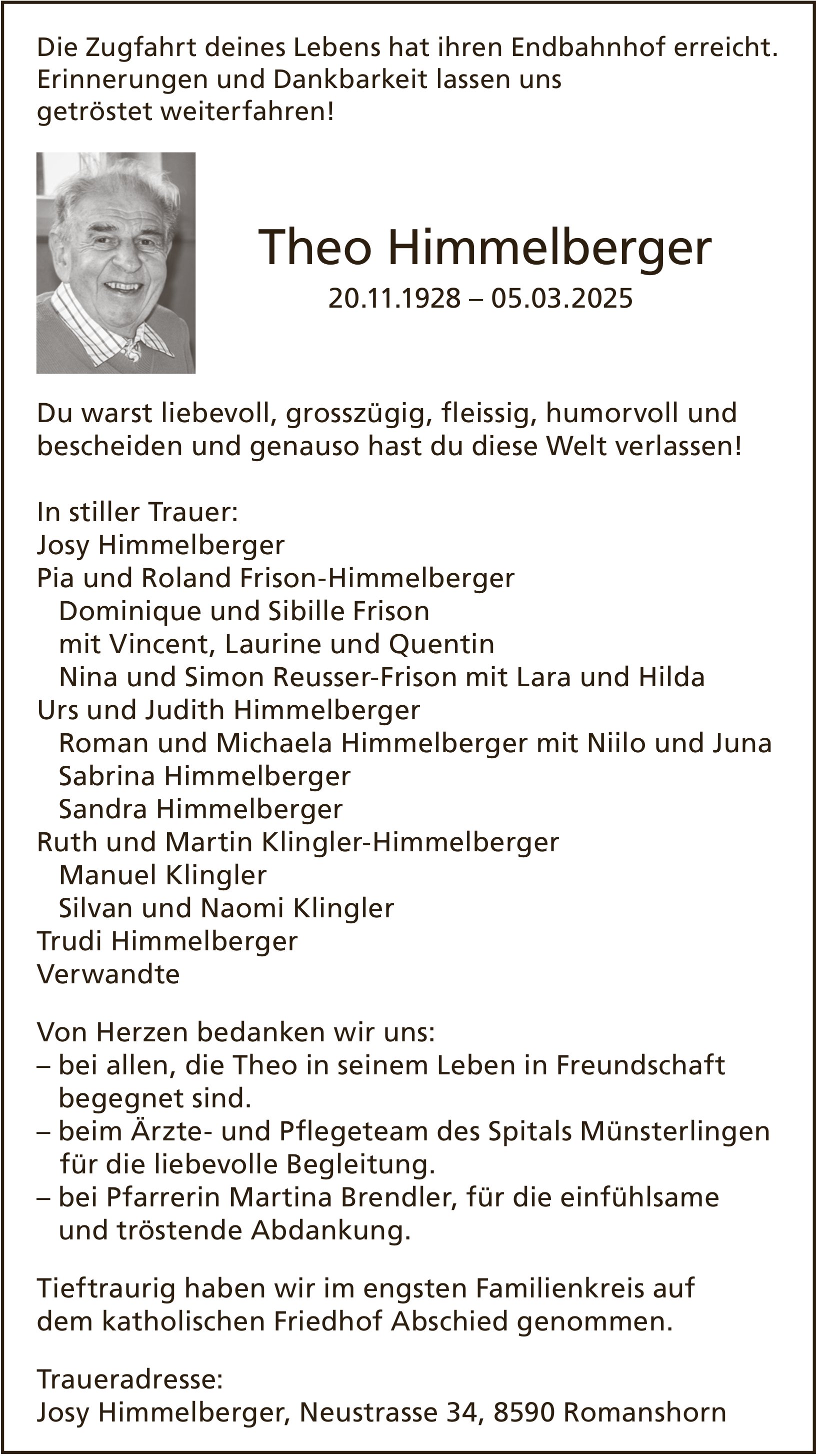 Himmelberger Theo, März 2025 / TA