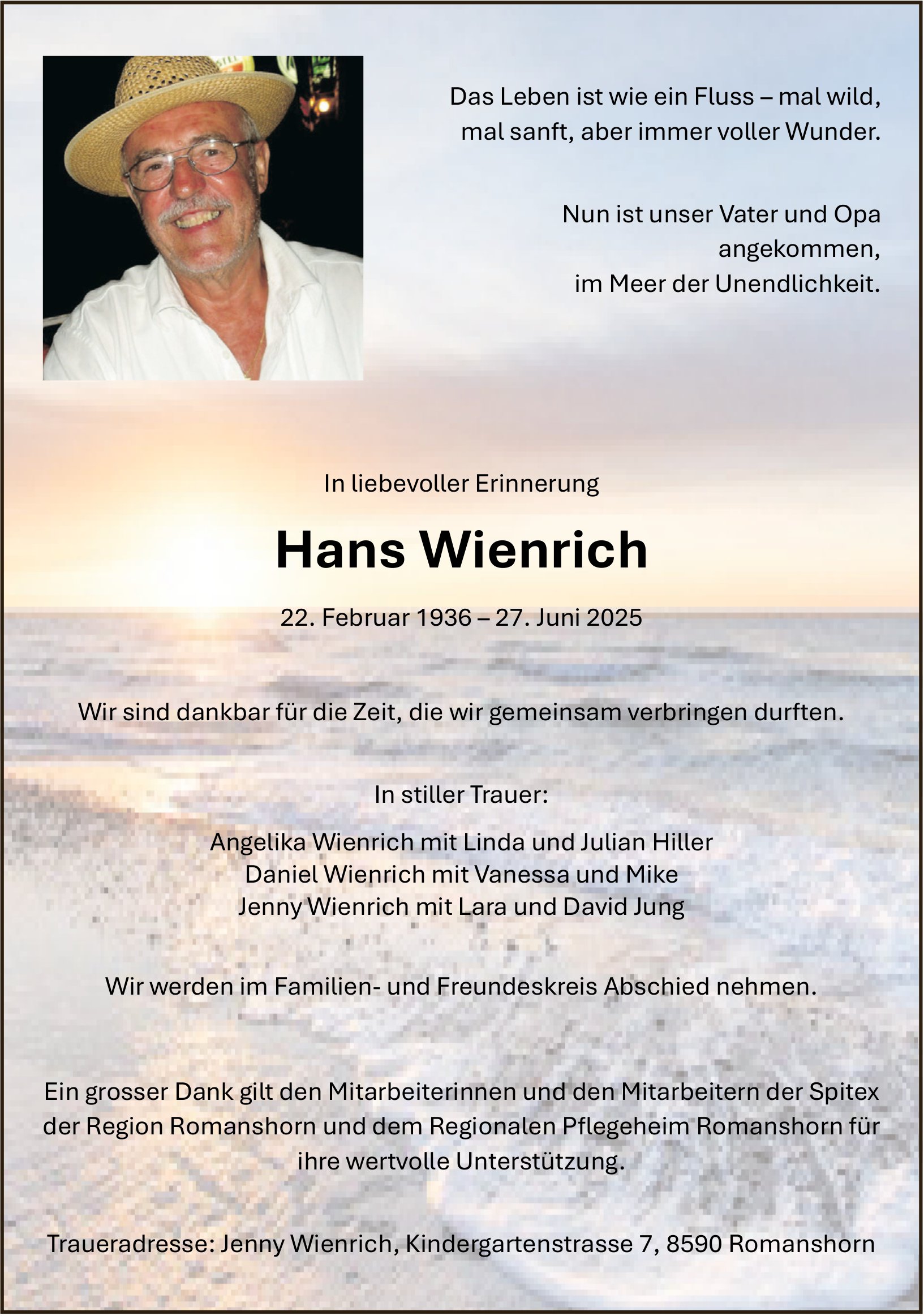 Wienrich Hans, Juni 2025 / TA